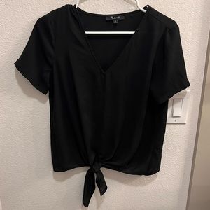 Madewell front tie shirt